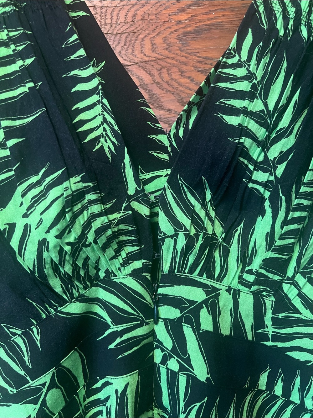 Trashy Diva Psychedelic Ferns 1940s Dress - Picture 3 of 4